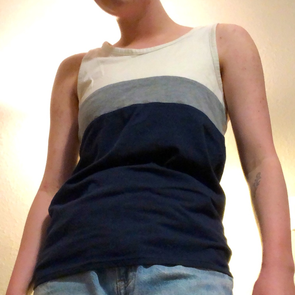 navy blue tank top